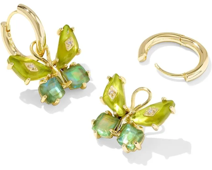 Серьги-конго Bianca Butterfly от Kendra Scott со съемными подвесками-бабочками
