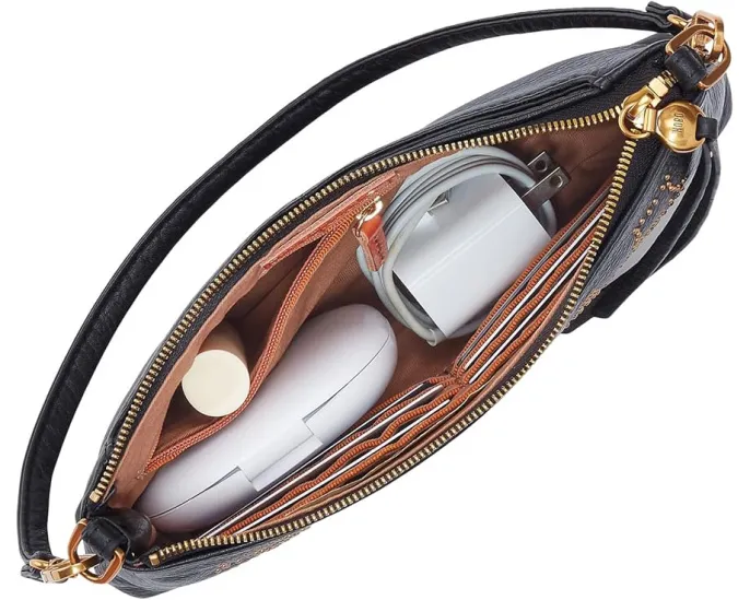 Сумка кроссбоди HOBO Darcy из кожи с цепным ремнем и множеством карманов