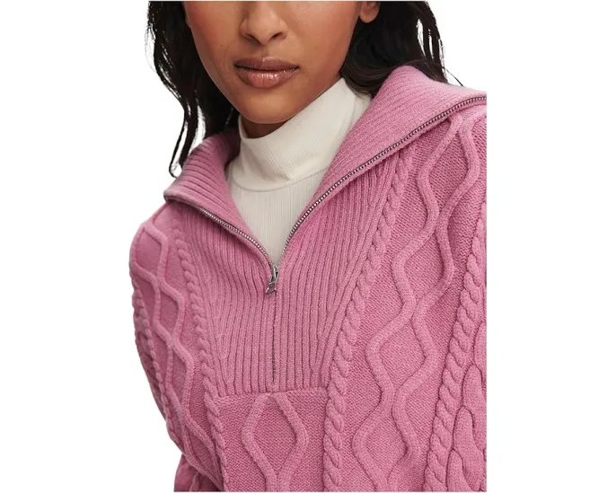 Свитер Varley Didi с косой и полузастежкой молнией в классическом крое