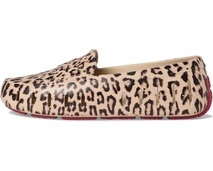 Лоферы Floafers Posh Driver Animal Print с массажной стелькой