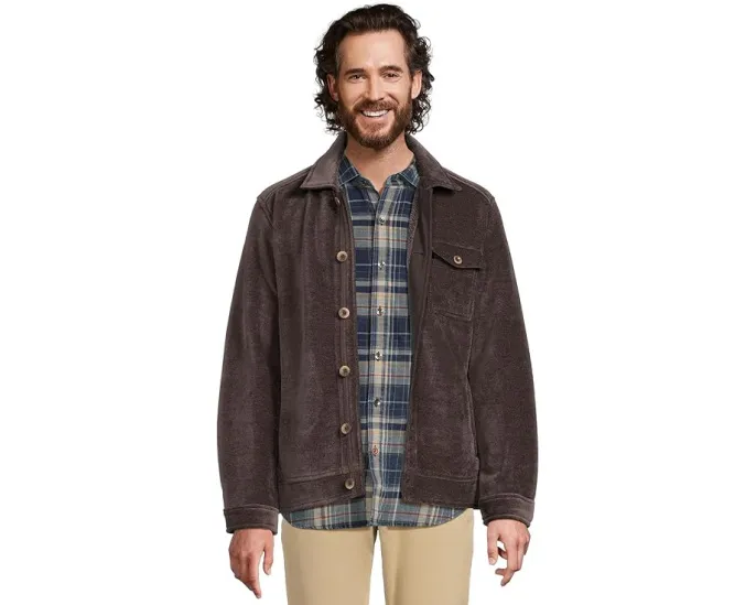 Куртка Tommy Bahama Sumner Ridge с отделкой из искусственной кожи