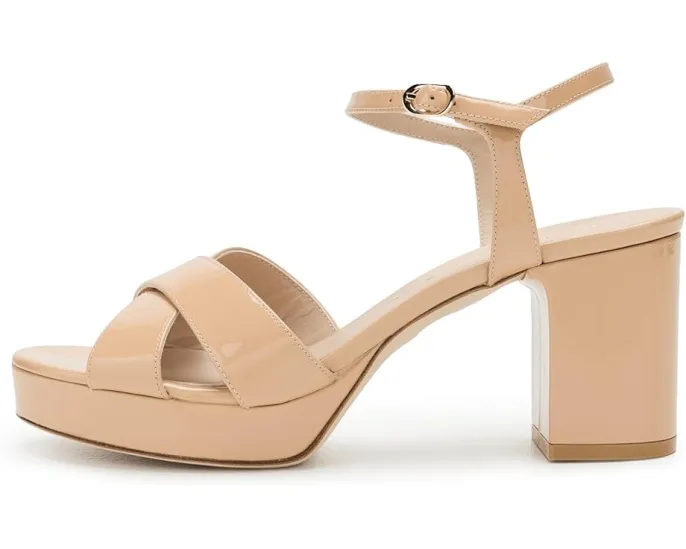 Сандалии Stuart Weitzman Dayna Platform 80 на платформе с ремешком на щиколотке
