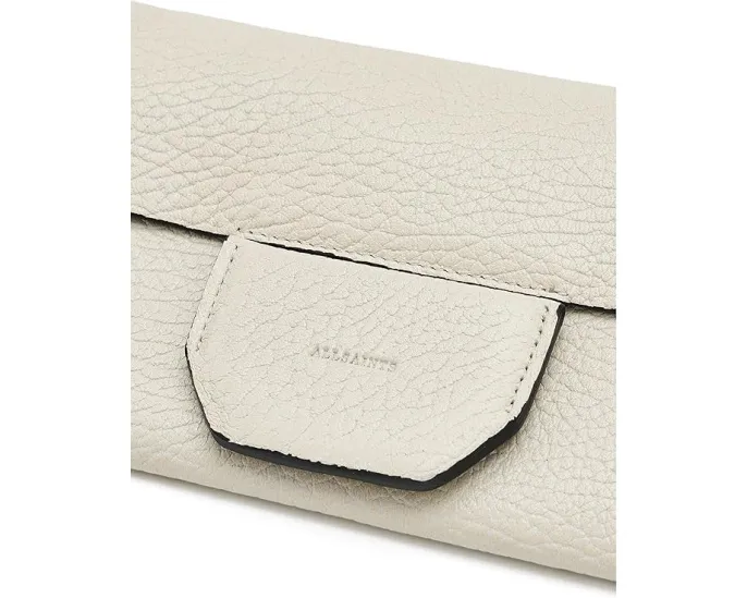 Косметичка Ursa Grain Pouch из зернёной кожи с ремешком от AllSaints