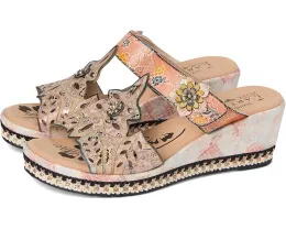 L'Artiste by Spring Step Сандалии Coverup с лазерной резкой и клиновидным каблуком