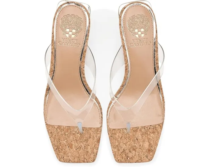 Сандалии-вьетнамки Cianna Thong Wedge Vince Camuto на танкетке