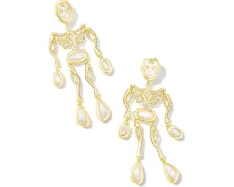 Серьги-подвески Kendra Scott Skeleton Statement из металла с жемчугом