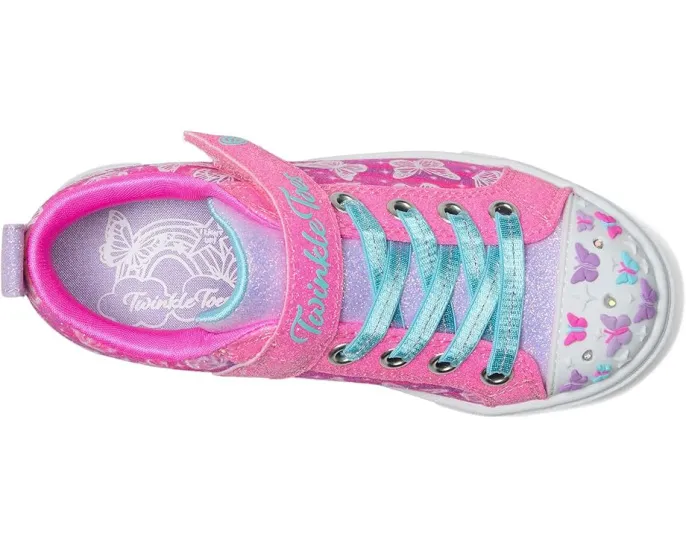 Детские кроссовки Skechers Twinkle Sparks с подсветкой и бабочками