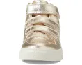Кроссовки VEJA Small V-10 Mid Chromefree для детей с золотистым верхом и застежкой на липучке