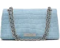 Мини-сумка Marc Jacobs The Suede Croc Dual Chain с крокодиловым тиснением
