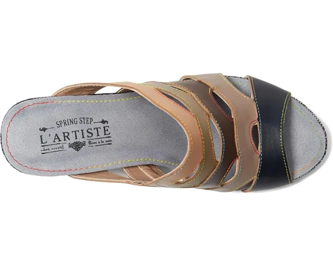 L'Artiste by Spring Step Сандалии Pita с волнообразным верхом и конусным каблуком