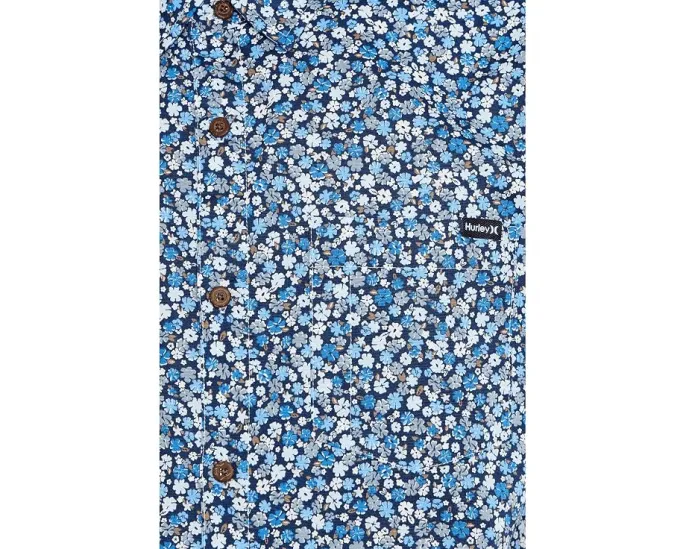 Hurley Lido Stretch Рубашка с коротким рукавом и карманом для очков