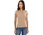 Футболка Petite Stretch Cotton Tee Lauren Ralph Lauren цвета верблюжьей шерсти