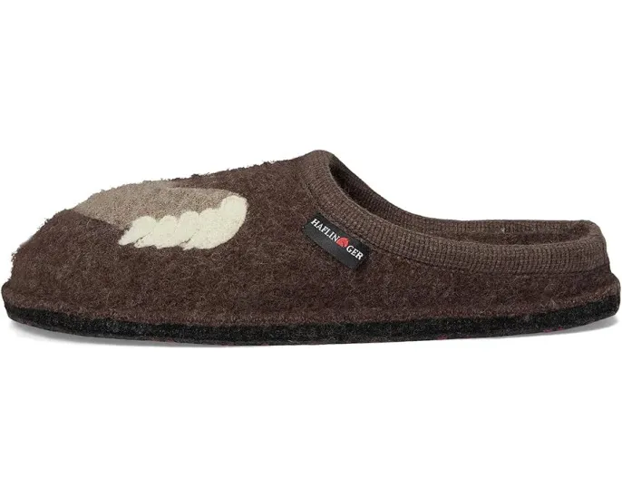 Тапочки Haflinger Chicken из 100% вареной шерсти с поддержкой свода стопы