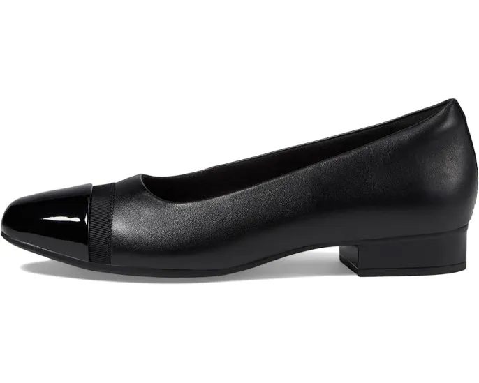 Туфли Juliet Monte с квадратно-округлым мысом и лаковой отделкой Clarks