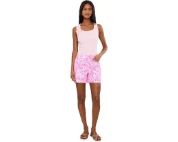 Шорты Harleen с высокой посадкой и прямым силуэтом от Lilly Pulitzer