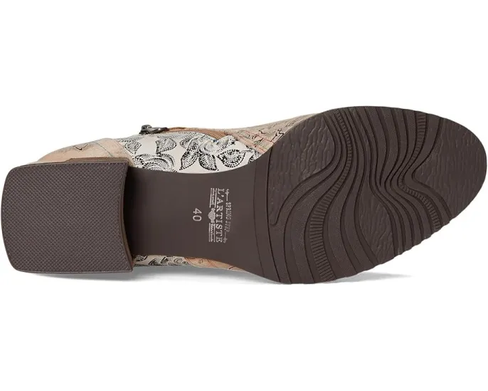 Ботильоны L'Artiste by Spring Step Sipperb с цветочным тиснением и искусственным мехом внутри