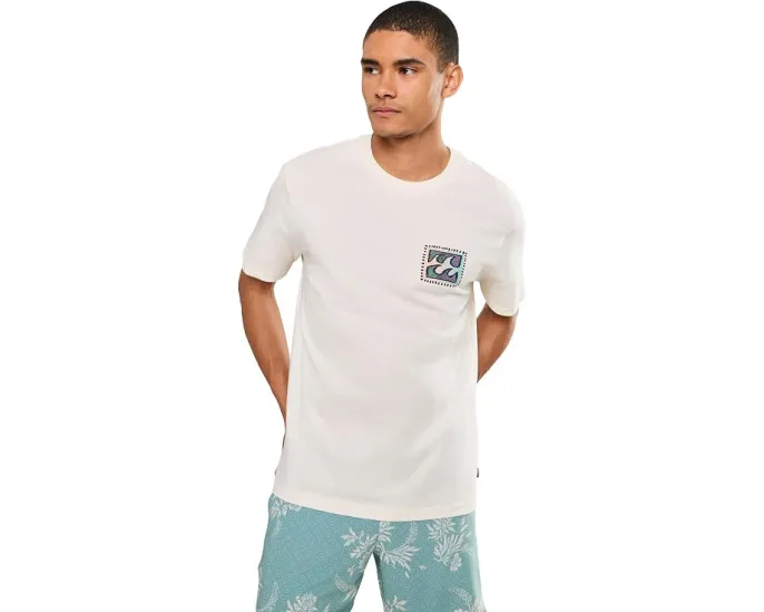 Биллабонг футболка Crayon Wave Premium Short Sleeve хлопковая