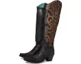 Высокие сапоги Corral C4092 с вышивкой и заклепками на молнии