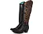 Высокие сапоги Corral C4092 с вышивкой и заклепками на молнии