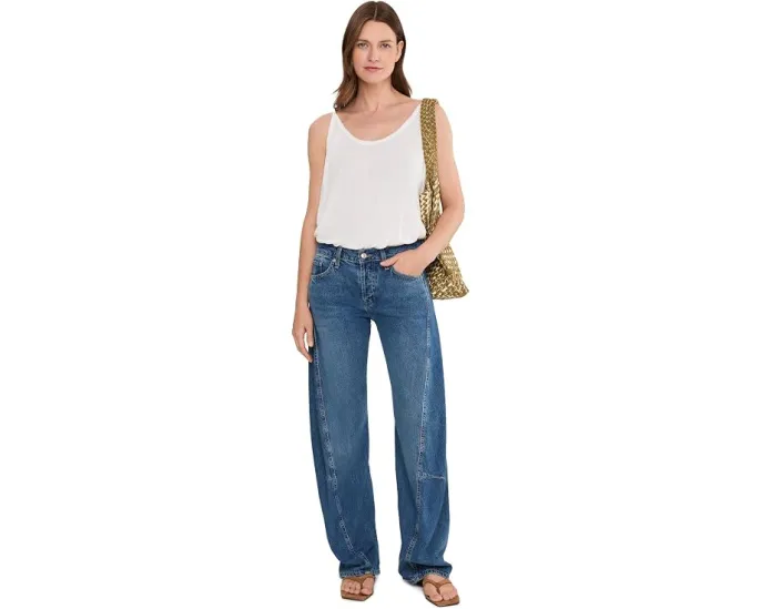 Джинсы Free People We The Free Fable с низкой посадкой искривленные скрученные