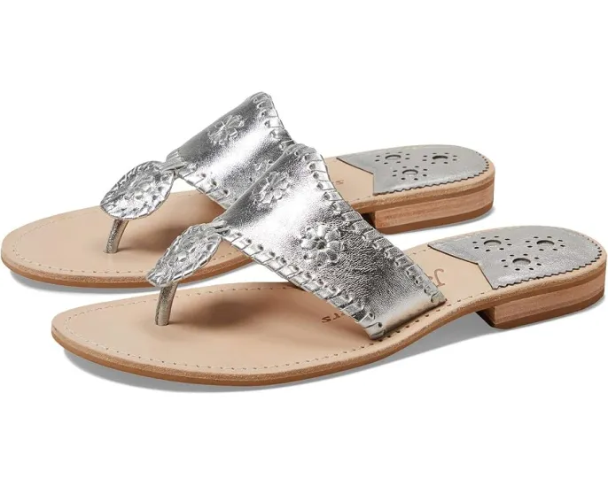Сандалии Jack Rogers Jacks Flat Wide с кожаным верхом и низким каблуком