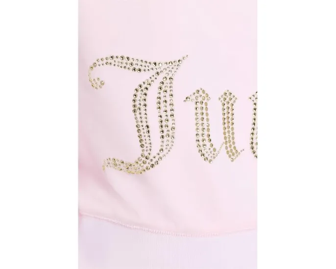 Худи Juicy Couture Luxe Velour с золотым брендингом на спине