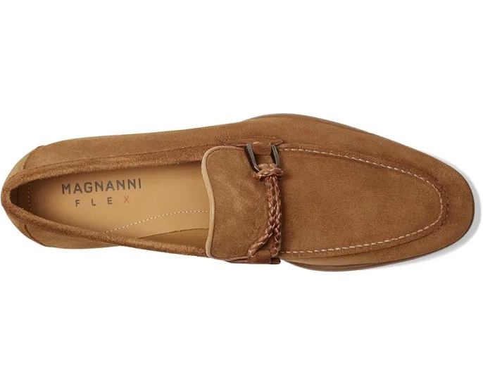 Magnanni Destin лоферы с плетением из замши Segale