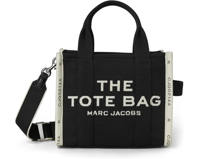Маленькая сумка-тоут Marc Jacobs The Small Tote с брендовой надписью