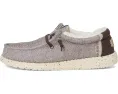Детские лоферы Hey Dude Kids Wally Heathered Cozy с утепленным верхом и стелькой ЭВА