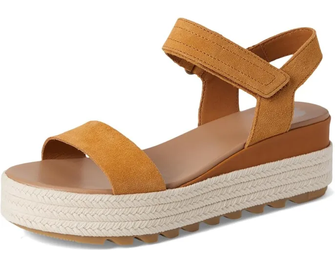 Сандалии SOREL Cameron Flatform Sandal на платформе с кожаным верхом и застежкой на липучке