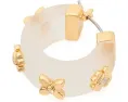 Серьги-кольца Kate Spade New York Heritage Bloom Small Hoops