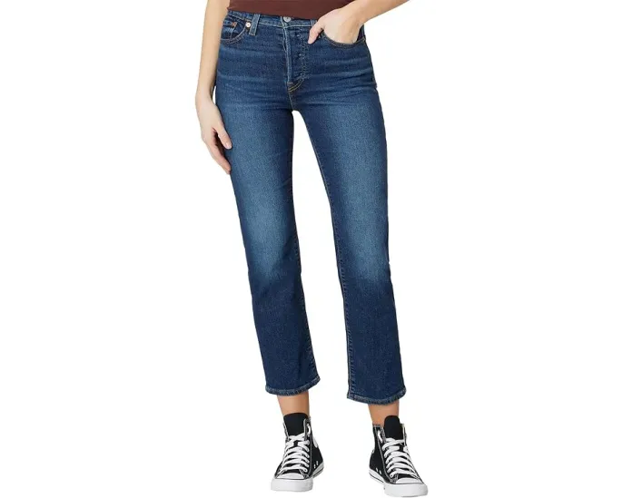 Джинсы прямого кроя Levi's® Wedgie Straight с завышенной талией и светлым оттенком