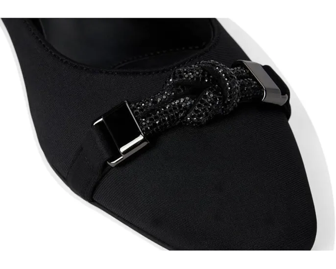 Туфли Vaneli Aldora на каблуке с ремешком и декором из камней