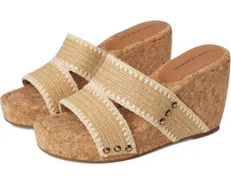Сандалии Vickta Woven Band Cork Wedge от Lucky Brand с плетеными ремешками и пробковым клином