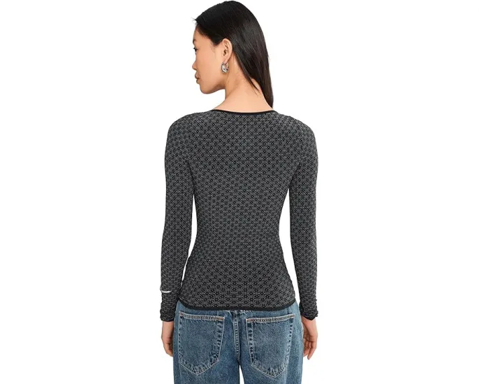 Лонгслив Free People Love Letter из мягкой ткани с круглым вырезом