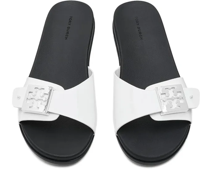 Сандалии Tory Burch Buckle Slide с водонепроницаемым верхом и стелькой из EVA