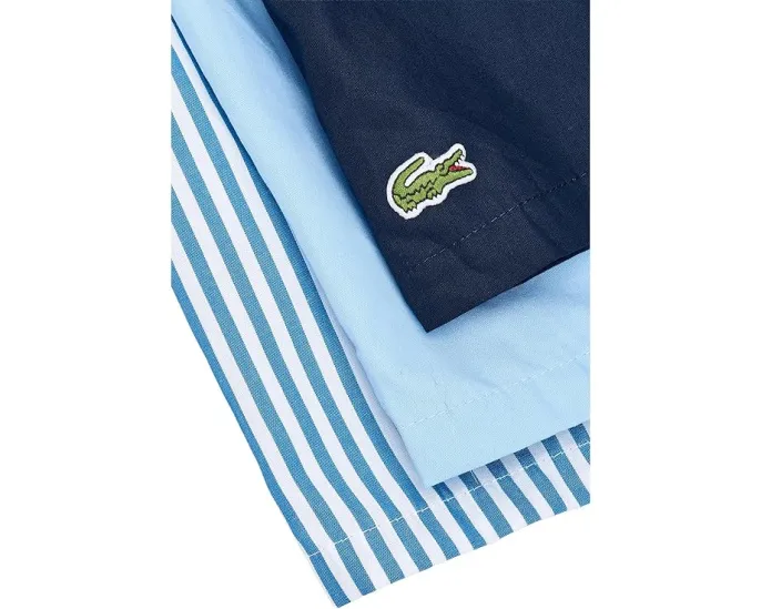 Набор из 3 боксеров Lacoste из хлопкового поплина