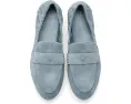 Лоферы Tory Burch Ballet из замши с деталью Double T