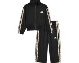 Adidas Детский спортивный костюм Aop 3S Wide Leg Tricot Pant Set