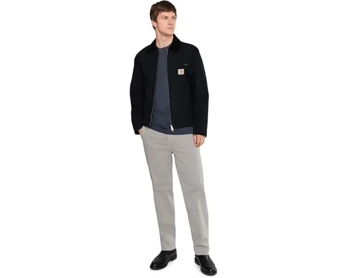 Прямые брюки AG Jeans Archie Sueded Straight из итальянского сатина