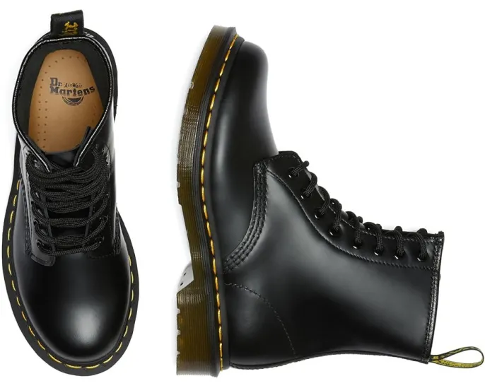 Женские ботинки Dr. Martens 1460 на шнуровке из гладкой кожи