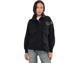 Куртка Ouros Clarie от AllSaints с воротником воронкой и карманами на пуговицах