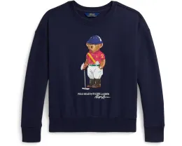 Свитшот Polo Ralph Lauren Kids с принтом Polo Bear и свободным кроем для детей старшего возраста