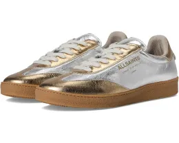 Кожаные кроссовки AllSaints Thelma Met с круглым носком и резиновой подошвой