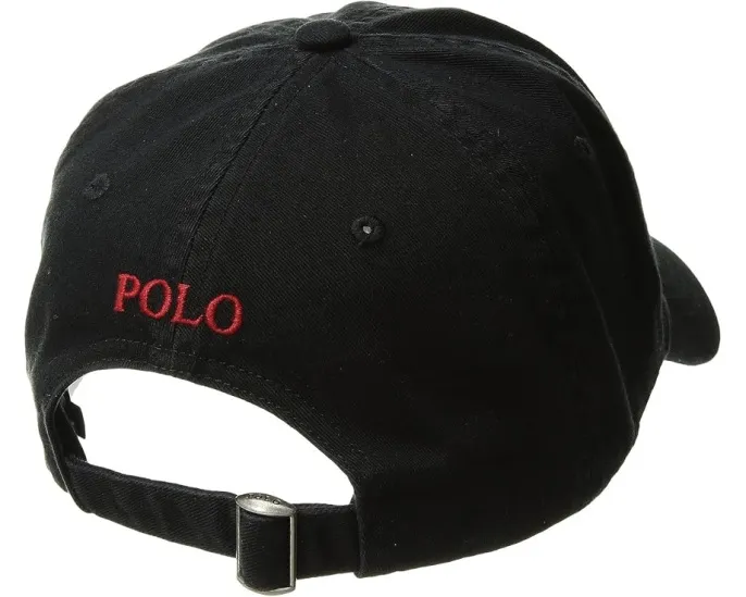 Классическая бейсболка Polo Ralph Lauren из хлопкового твила с вышитым логотипом