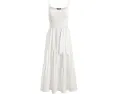 Платье-трапеция Lauren Ralph Lauren Belted Jersey Broadcloth с поясом из хлопка