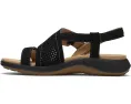 Сандалии Maelynn Gem Clarks из нубука с металлическими деталями на клиновидном каблуке