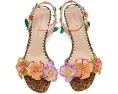 Босоножки Spenser Blue by Betsey Johnson с цветами и каблуком