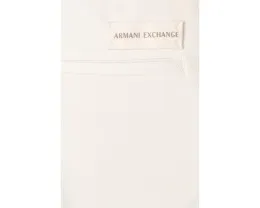Брюки Armani Exchange из смесового хлопкового твила с эластичными манжетами и кулиской