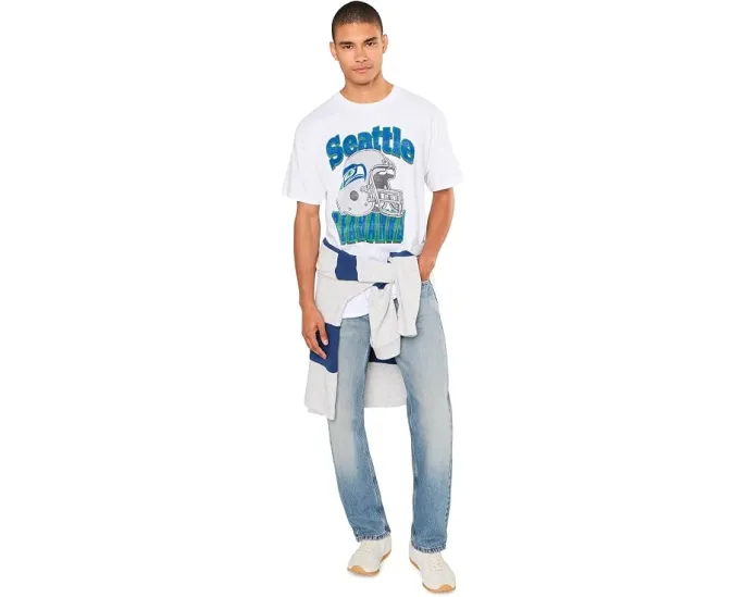 Футболка Junk Food Clothing NFL Seattle Seahawks с ретро-шлемом